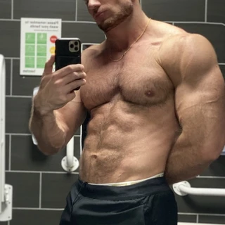Hairy Blonde Muscle Man 9” thick