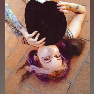 SPH Stripper and sexting tattooed goth