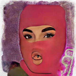 Juicy girl in balaclava🥰🔥