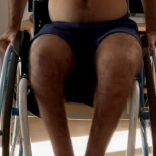 Paraplegic boy