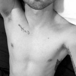 Red head and tattoos